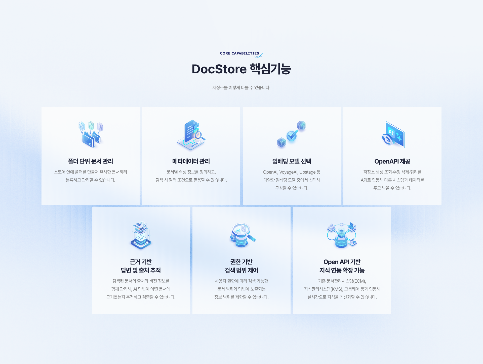 DocStore 핵심기능